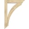 Ekena Millwork Thorton Traditional Rough Sawn Bracket w/ Offset Brace, Douglas Fir, 6"W x 28"D x 40"H BKT0604X28X40THR01RDF - alternate 2